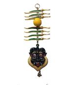 Salvus APP SOLUTIONS Metal Nimbu Mirchi Wall Hanging Nazar Battu-Evil Eye Protector- for Home Office & Shop (11 Inch)