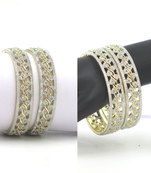 White bangles-and-bracelets