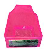 Atorakushon   Non Woven Fabric Blouse Cover Saree Cover Jeans Trousers Clothes Organizer For Wardrobe Pack Of 1 Pink