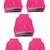 Atorakushon   Non Woven Fabric Blouse Cover Saree Cover Jeans Trousers Clothes Organizer For Wardrobe Pack Of 5 Pink