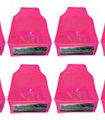 Atorakushon   Non Woven Fabric Blouse Cover Saree Cover Jeans Trousers Clothes Organizer For Wardrobe Pack Of 8 Pink