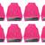Atorakushon   Non Woven Fabric Blouse Cover Saree Cover Jeans Trousers Clothes Organizer For Wardrobe Pack Of 8 Pink