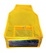 Atorakushon   Non Woven Fabric Blouse Cover Saree Cover Jeans Trousers Clothes Organizer For Wardrobe Pack Of 1 Yellow