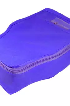 Atorakushon   Non Woven Fabric Blouse Cover Saree Cover Jeans Trousers Clothes Organizer For Wardrobe Pack Of 12 Blue