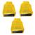 Atorakushon   Non Woven Fabric Blouse Cover Saree Cover Jeans Trousers Clothes Organizer For Wardrobe Pack Of 3 Yellow