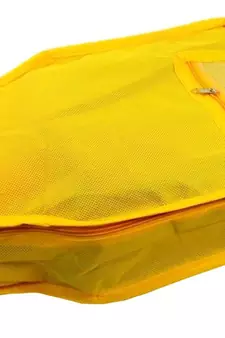 Atorakushon   Non Woven Fabric Blouse Cover Saree Cover Jeans Trousers Clothes Organizer For Wardrobe Pack Of 8 Yellow