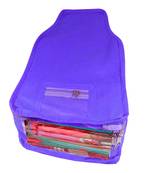 Atorakushon   Non Woven Fabric Blouse Cover Saree Cover Jeans Trousers Clothes Organizer For Wardrobe Pack Of 1 Blue