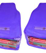 Atorakushon   Non Woven Fabric Blouse Cover Saree Cover Jeans Trousers Clothes Organizer For Wardrobe Pack Of 2 Blue