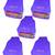 Atorakushon   Non Woven Fabric Blouse Cover Saree Cover Jeans Trousers Clothes Organizer For Wardrobe Pack Of 5 Blue