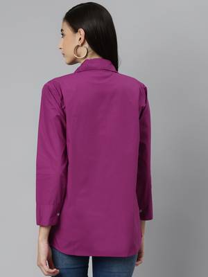 Purple plain cotton tunics
 4