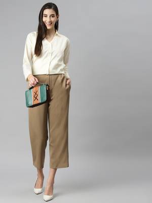 Off-white plain cotton tunics
 1