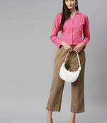 Pink plain cotton tunics
