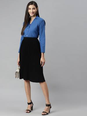 Blue plain cotton tunics
 1