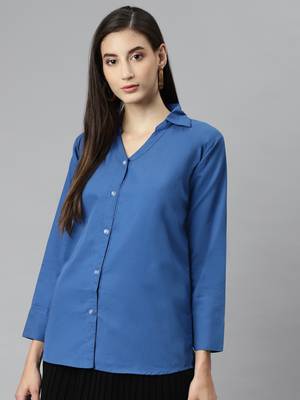 Blue plain cotton tunics
 3