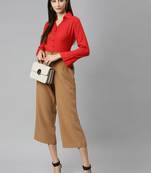 Red plain cotton tunics
