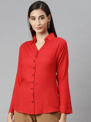 Red plain cotton tunics
 2