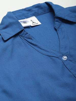 Blue plain cotton tunics
 5