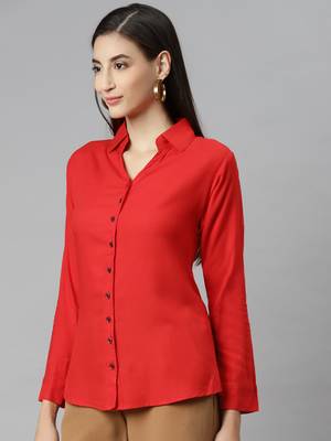 Red plain cotton tunics
 3