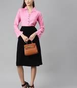 Baby-pink plain cotton tunics
