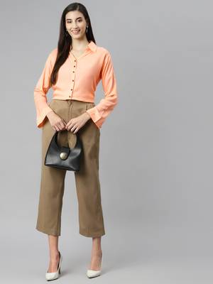 Peach plain cotton tunics
 1