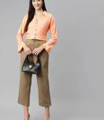 Peach plain cotton tunics
