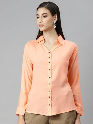 Peach plain cotton tunics
 3