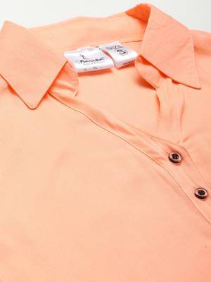 Peach plain cotton tunics
 5