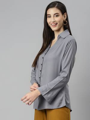 Grey plain cotton tunics
 2