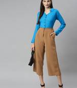 Turquoise plain cotton tunics
