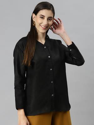 Black plain cotton tunics
 3