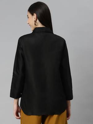 Black plain cotton tunics
 4
