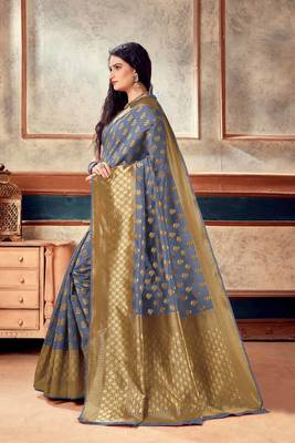 Woven Art Silk Saree With Blouse 2