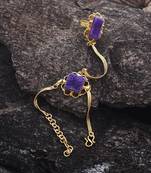 Purple haath-phool-hath-panja