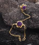 Purple haath-phool-hath-panja