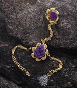 Purple haath-phool-hath-panja