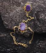 Purple haath-phool-hath-panja