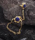 Blue haath-phool-hath-panja