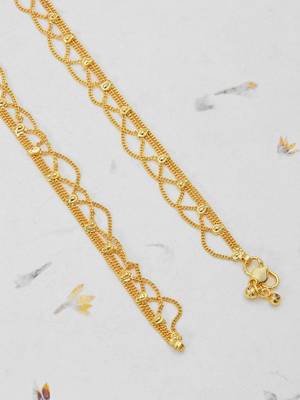 Gold anklets 4