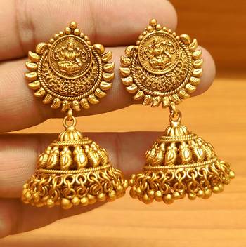 Gold jhumkas 1