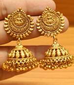 Gold jhumkas