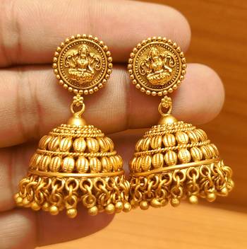 Gold jhumkas 1