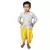 Aglare pure cotton boys kurta set Plain Grey yellow