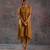 Golden High Low Kurta With Pant & Dupatta 