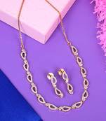 Gold CZ necklace-sets