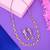 Gold CZ necklace-sets