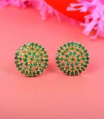 Green Emeralds Studs