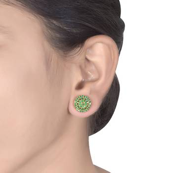 Green Emeralds Studs 2