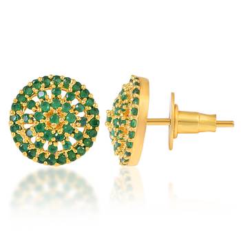 Green Emeralds Studs 3