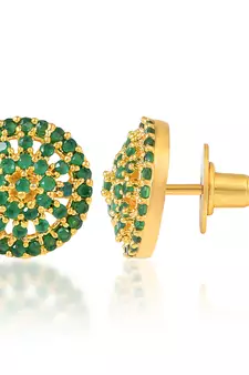 Green Emeralds Studs