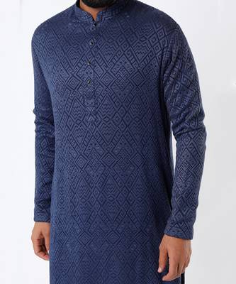 Cobalt Blue Chikankari Kurta 3